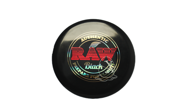 Pie Pan Discs RAW X Pie Pan Eggs-Out Twice Baked Bagger Putter Front View