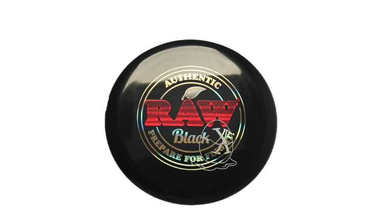 Pie Pan Discs RAW X Pie Pan Eggs-Out Twice Baked Bagger Putter Front View