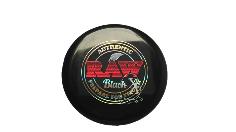 Pie Pan Discs RAW X Pie Pan Eggs-Out Twice Baked Bagger Putter Front View