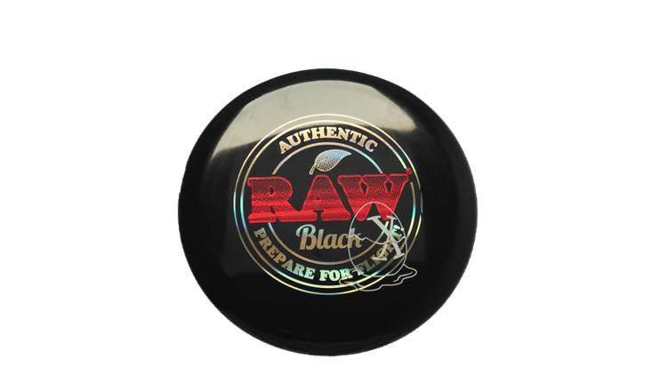 Pie Pan Discs RAW X Pie Pan Eggs-Out Twice Baked Bagger Putter Front View