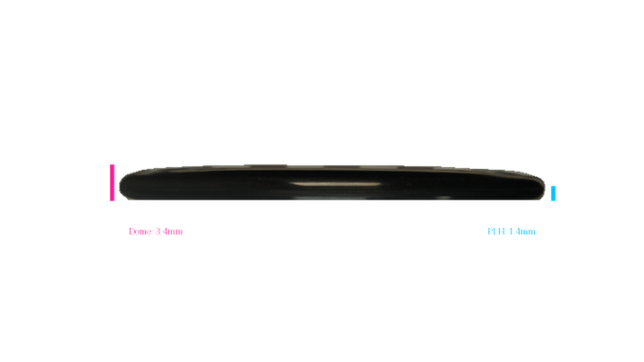 Pie Pan Discs RAW X Pie Pan Eggs-Out Twice Baked Bagger Putter Profile View