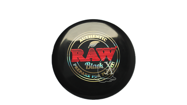 Pie Pan Discs RAW X Pie Pan Eggs-Out Twice Baked Bagger Putter Front View
