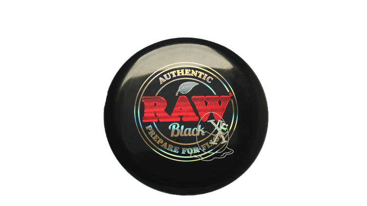 Pie Pan Discs RAW X Pie Pan Eggs-Out Twice Baked Bagger Putter Front View