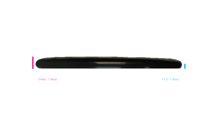 Pie Pan Discs RAW X Pie Pan Eggs-Out Twice Baked Bagger Putter Profile View