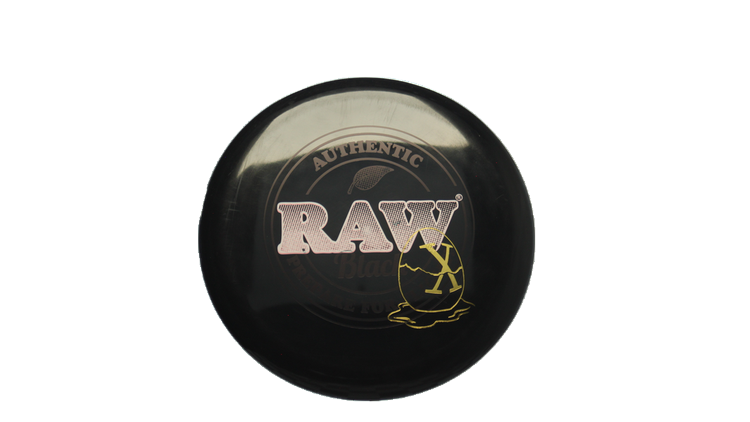 Pie Pan Discs RAW X Pie Pan Eggs-Out Twice Baked Bagger Putter Front View