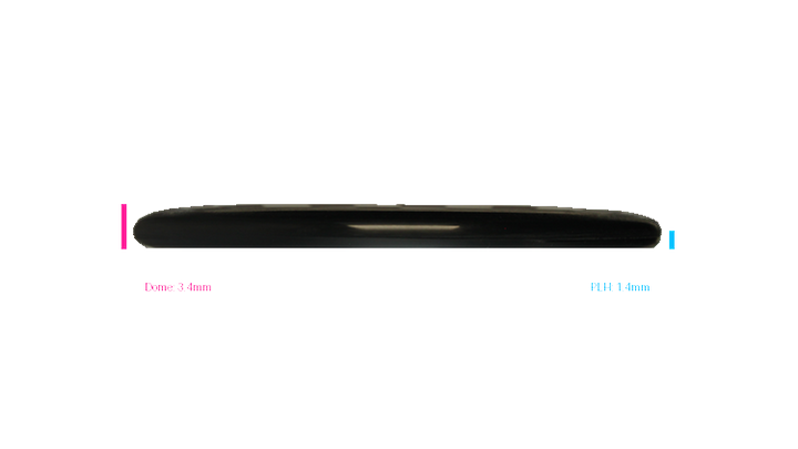 Pie Pan Discs RAW X Pie Pan Eggs-Out Twice Baked Bagger Putter Profile View