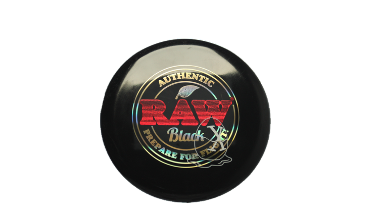 Pie Pan Discs RAW X Pie Pan Eggs-Out Twice Baked Bagger Putter Front View