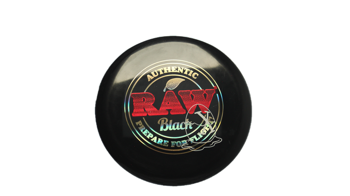 Pie Pan Discs RAW X Pie Pan Eggs-Out Twice Baked Bagger Putter Front View
