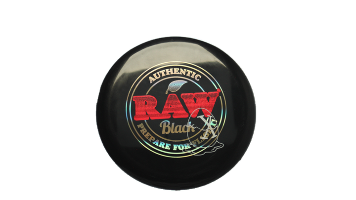 Pie Pan Discs RAW X Pie Pan Eggs-Out Twice Baked Bagger Putter Front View