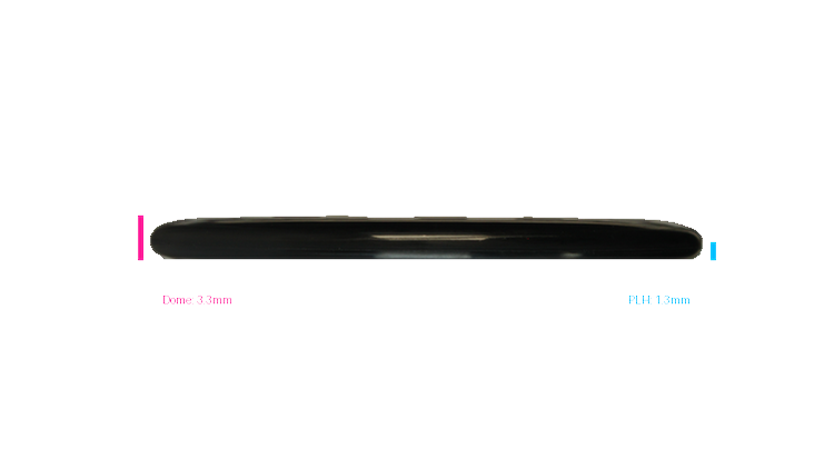 Pie Pan Discs RAW X Pie Pan Eggs-Out Twice Baked Bagger Putter Profile View
