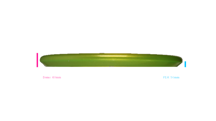 Discraft 2026 SBO Z Metallic Zone Putter Profile View