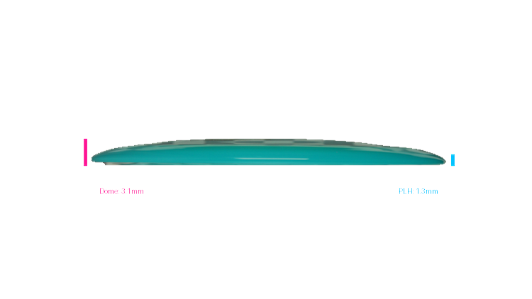 Latitude 64 Opto Amber Distance Driver Profile View