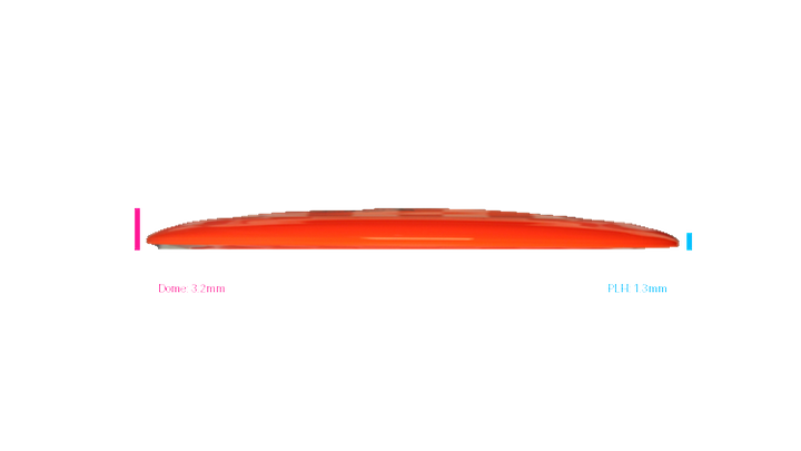 Latitude 64 Opto Amber Distance Driver Profile View