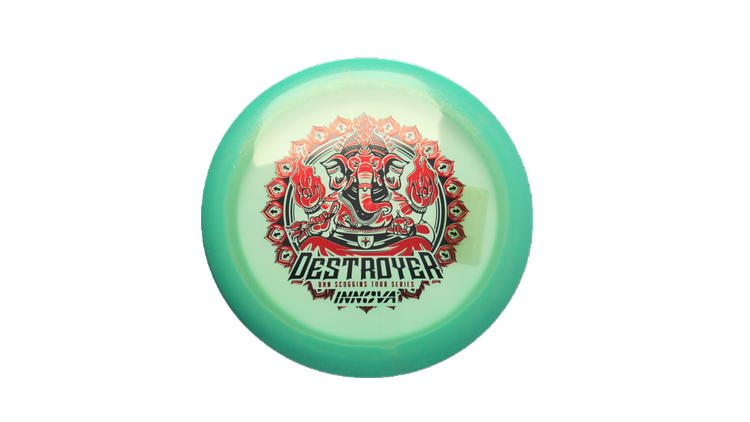 Innova 2026 Ohn Scoggins Tour Series Proto Glow Halo Champion Destroyer Distance Driver Front View