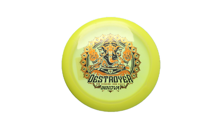 Innova 2026 Ohn Scoggins Tour Series Proto Glow Halo Champion Destroyer Distance Driver Front View