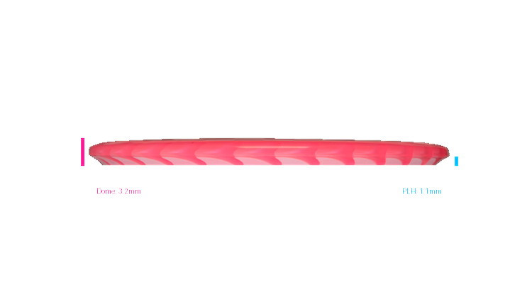 Discraft Fuzed Z Buzzz Midrange Profile View