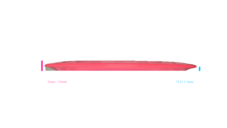 Westside Discs Indiana Frozen 2021 VIP Fortress Distance Driver Profile View