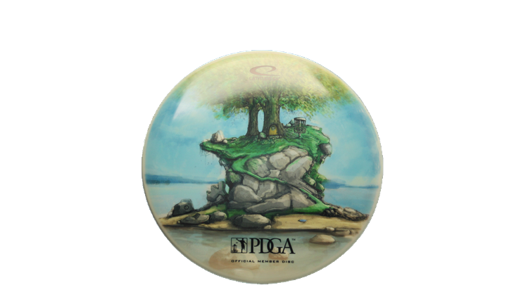 Latitude 64 PDGA Member Disc DyeMax Compass Midrange Front View