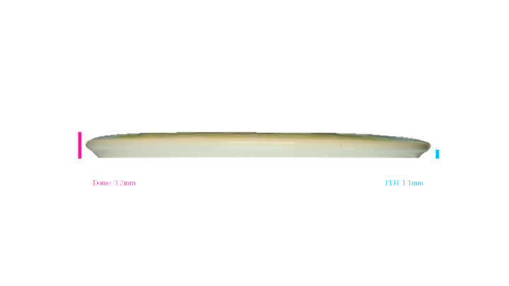 Latitude 64 PDGA Member Disc DyeMax Compass Midrange Profile View