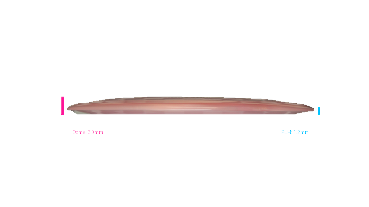 Discraft 2022 WBO Z Nuke Distance Driver Profile View