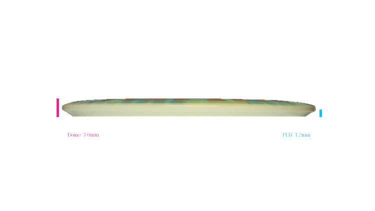 Dynamic Discs BYOP DyeMax Emac Truth Midrange Profile View
