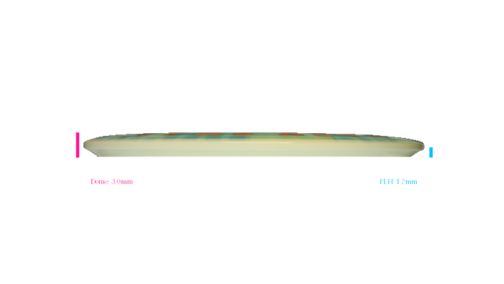 Dynamic Discs BYOP DyeMax Emac Truth Midrange Profile View