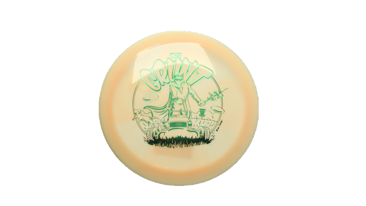 Pie Pan Discs Proto Cherry Grunt Fairway Driver Front View