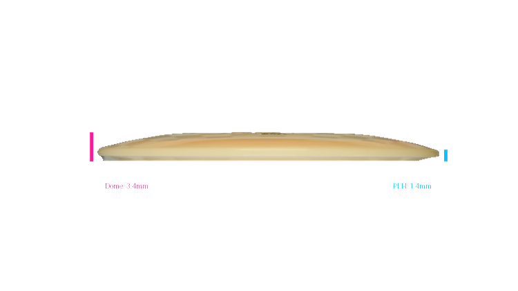 Pie Pan Discs Proto Cherry Grunt Fairway Driver Profile View