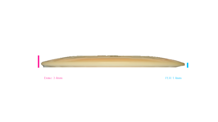 Pie Pan Discs Proto Cherry Grunt Fairway Driver Profile View
