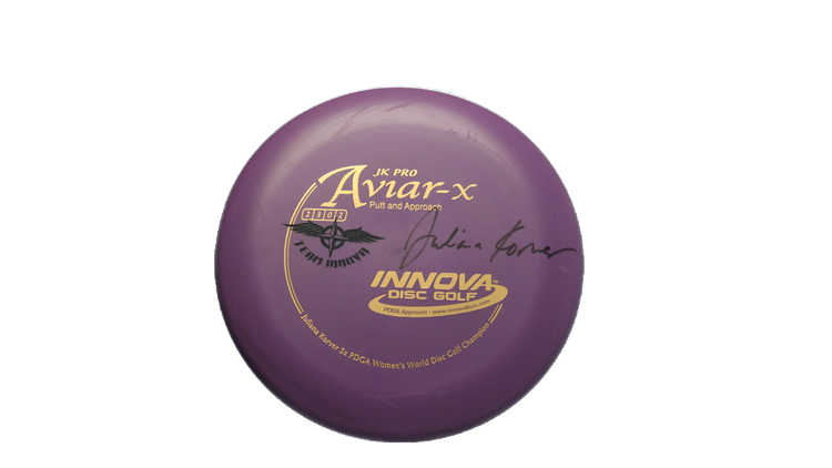 Innova Juliana Korver Autographed Team Stamped JK Pro Aviar-X Putter Front View