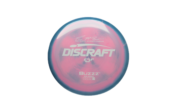 Discraft Paul McBeth 6x Signature Series ESP Buzzz Midrange Front View