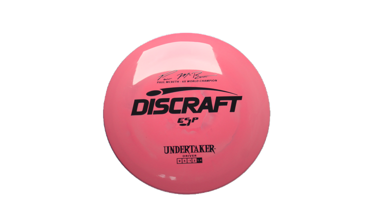 Discraft Paul McBeth 6x Signature Series ESP Undertaker Fairway Driver Front View