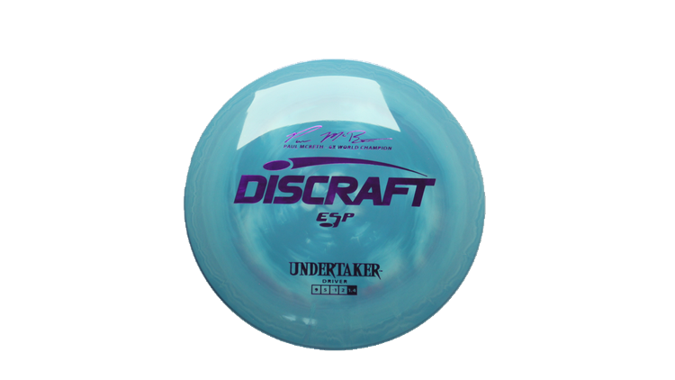 Discraft Paul McBeth 6x Signature Series ESP Undertaker Fairway Driver Front View