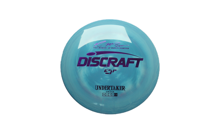 Discraft Paul McBeth 6x Signature Series ESP Undertaker Fairway Driver Front View