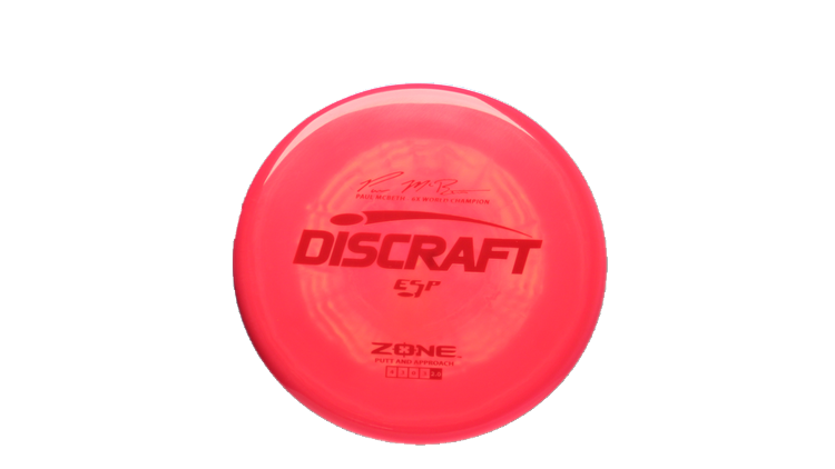 Discraft Paul McBeth 6x Signature Series ESP Zone Putter Front View