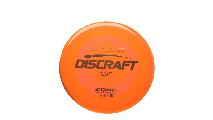Discraft Paul McBeth 6x Signature Series ESP Zone Putter Front View