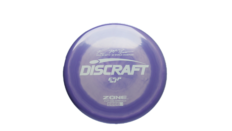 Discraft Paul McBeth 6x Signature Series ESP Zone Putter Front View