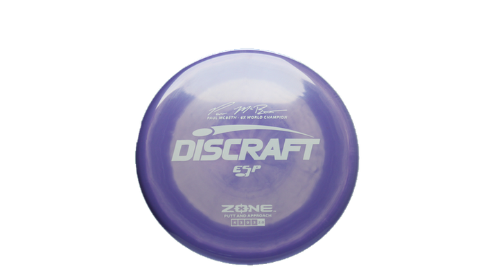Discraft Paul McBeth 6x Signature Series ESP Zone Putter Front View