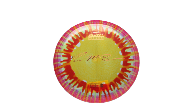 Discraft Paul McBeth Fly Dye Z Luna Putter Front View