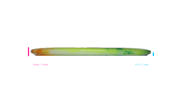 Discraft Z Fly Dye Buzzz Midrange Profile View