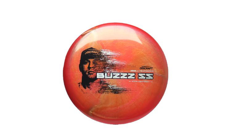 Discraft 2026 Ezra Robinson Tour Series TItanium Buzzz SS Midrange Front View
