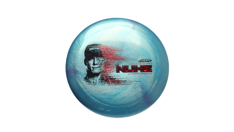 Discraft 2026 Ezra Aderhold Tour Series TItanium Nuke Distance Driver Front View