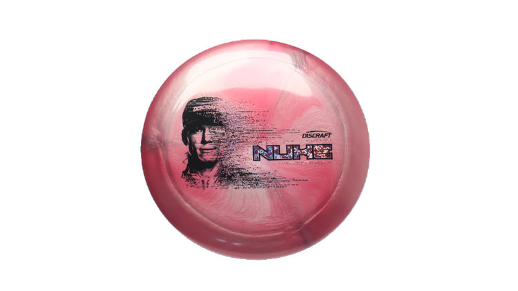 Discraft 2026 Ezra Aderhold Tour Series TItanium Nuke Distance Driver Front View