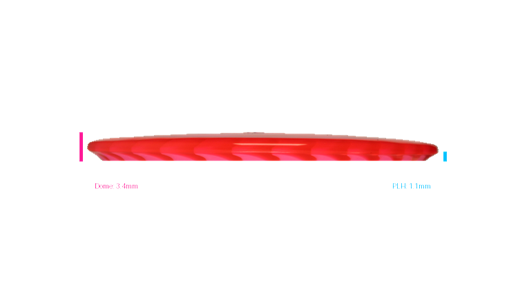Discraft Fuzed Z Buzzz Midrange Profile View