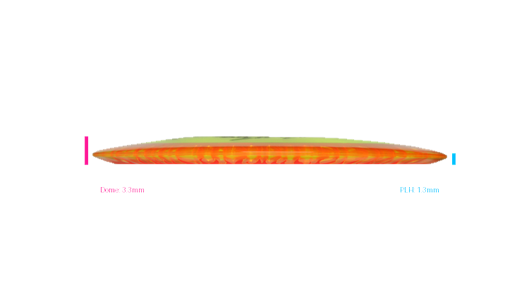 Discraft Fuzed Z Scorch Distance Driver Profile View