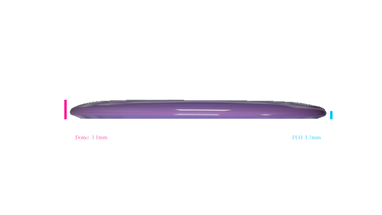 Climo Disc Golf Prototype Signature Line Coast Midrange Profile View
