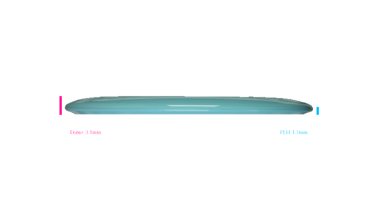 Climo Disc Golf Prototype Signature Line Coast Midrange Profile View