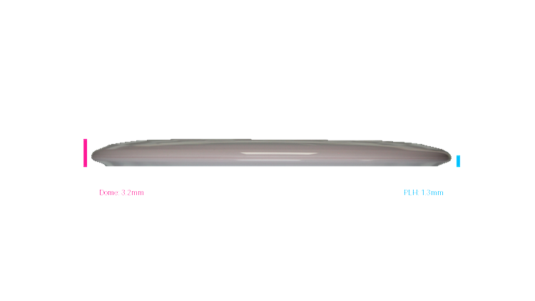 Climo Disc Golf Prototype Signature Line Coast Midrange Profile View