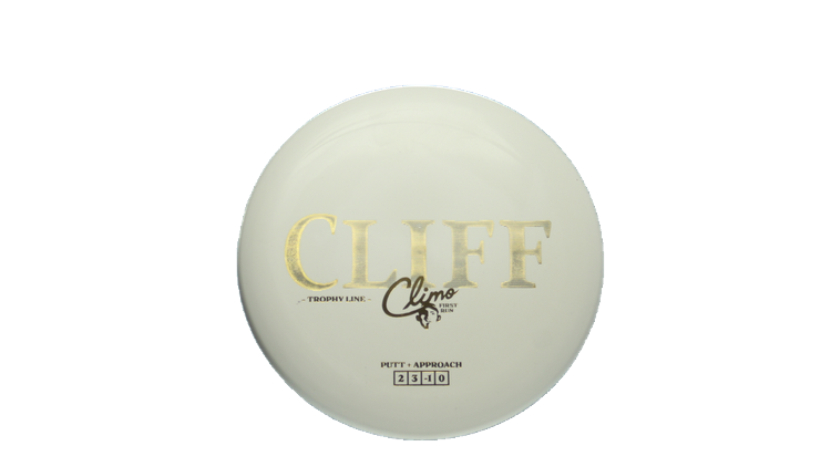 Climo Disc Golf First Run Trophy Line Cliff Putter Front View