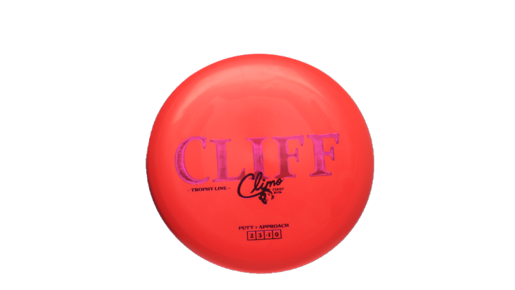 Climo Disc Golf First Run Trophy Line Cliff Putter Front View